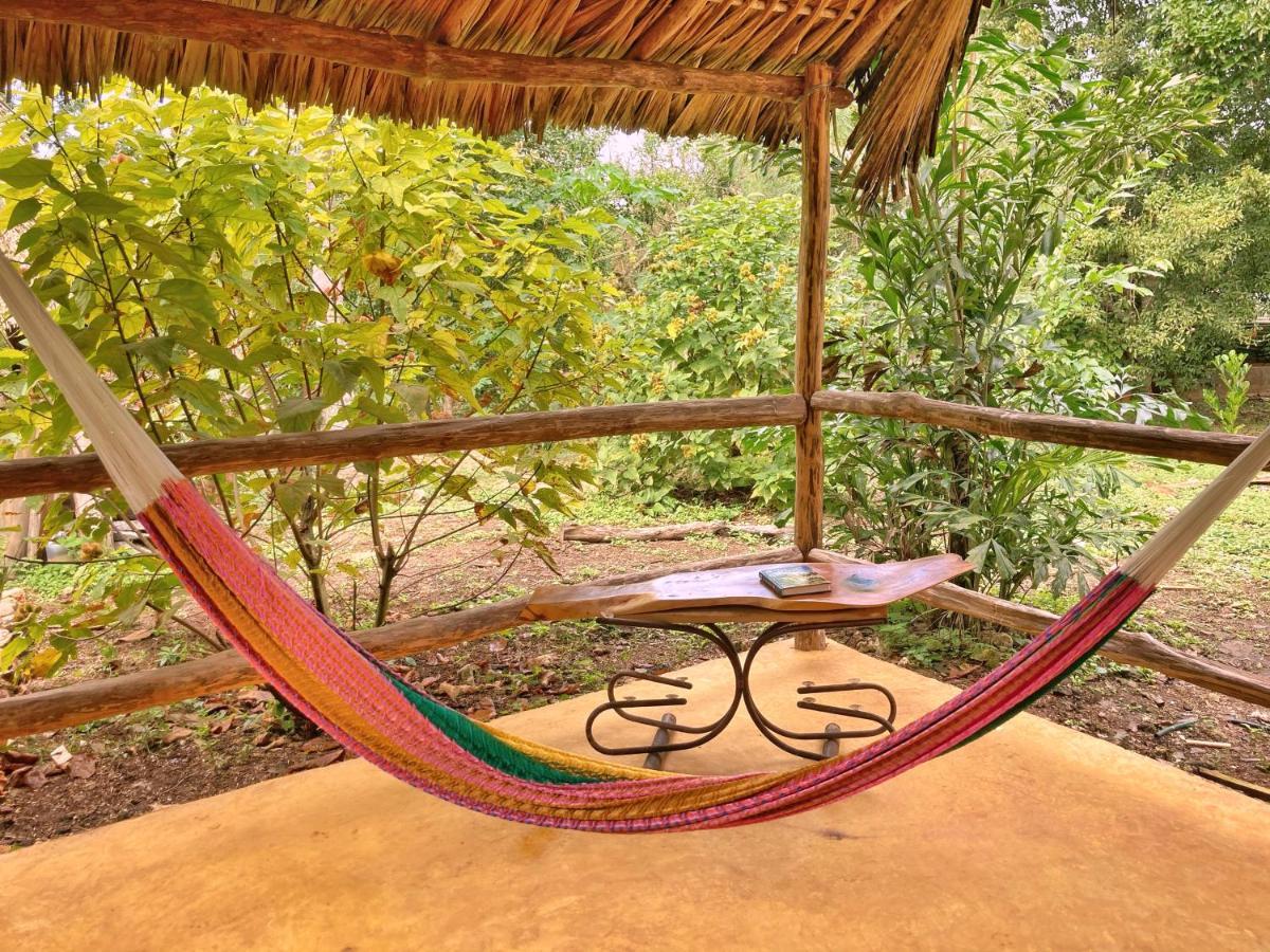 Encantadora Villa Maya Tradicional En Rancho Agroecologico Tzucaceb Esterno foto