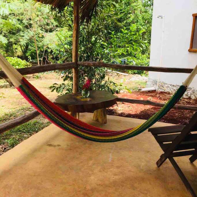 Encantadora Villa Maya Tradicional En Rancho Agroecologico Tzucaceb Esterno foto