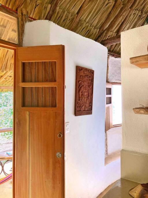 Encantadora Villa Maya Tradicional En Rancho Agroecologico Tzucaceb Esterno foto