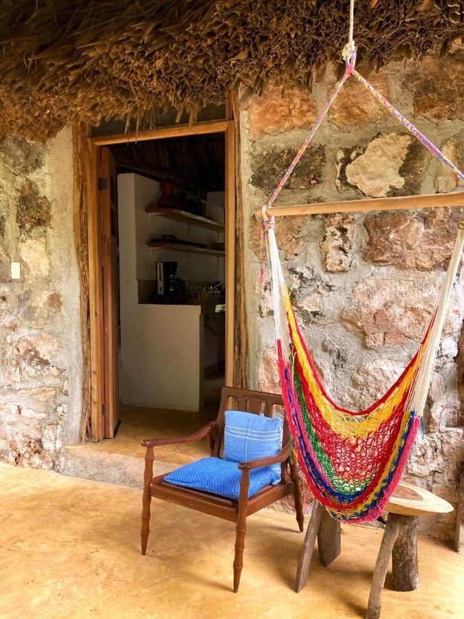 Encantadora Villa Maya Tradicional En Rancho Agroecologico Tzucaceb Esterno foto