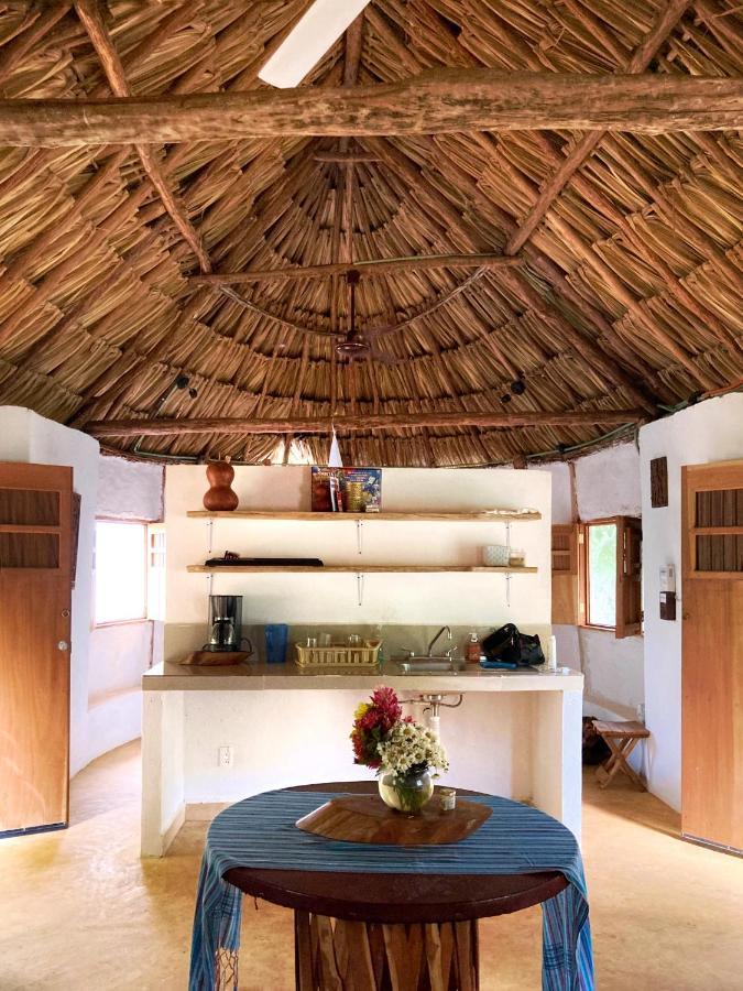 Encantadora Villa Maya Tradicional En Rancho Agroecologico Tzucaceb Esterno foto