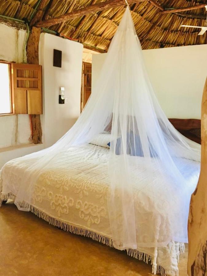 Encantadora Villa Maya Tradicional En Rancho Agroecologico Tzucaceb Esterno foto